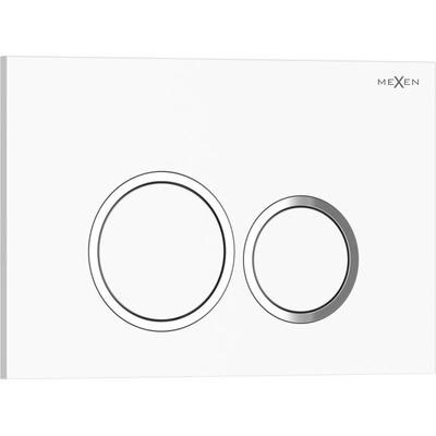 Mexen Tex 01 бутон за промиване, лъскаво бял - 6101-01 (6101-01)