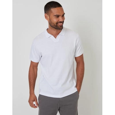 Threadbare Блуза с яка Threadbare Men's Short-Sleeve Polo Shirt - White