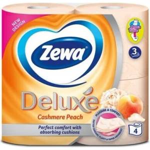 Zewa deluxe peach 4бр (zewa0203)