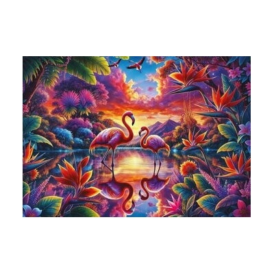 ART PUZZLE Stretnutie plameniakov 2000 dielov