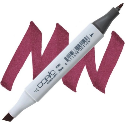 Lihová fixa COPIC Classic oboustranná Fine & Chisel, Cardinal (R59)