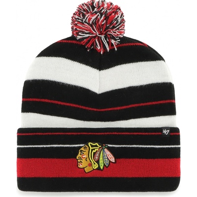 47 Brand Zimní čepice Chicago Blackhawks Power Line 47 Cuff Knit Black