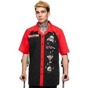 KILLSTAR Мъжка риза KILLSTAR - She Devil Bowling - Черен - KSRA003736