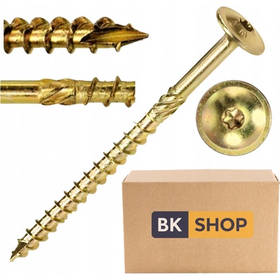 Tesařské vruty TORX do dřeva talířové 10x120 mm 100 ks s talířovou hlavou