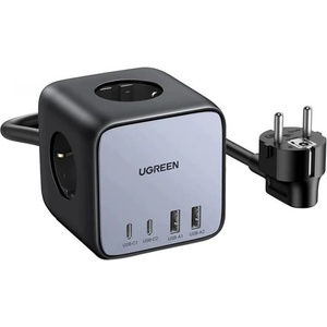 UGREEN DigiNest Cube 3 Plug + 4 USB 1,8 m (CD268)