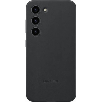 Samsung Leather Cover EF-VS916LBE - оригинален кожен кейс (естествена кожа) за Samsung Galaxy S23 Plus (черен)