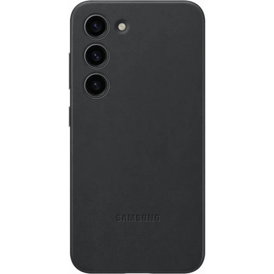 Samsung Leather Cover EF-VS916LBE - оригинален кожен кейс (естествена кожа) за Samsung Galaxy S23 Plus (черен)