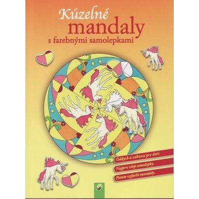 Kúzelné mandaly s farebnými samolepkami žltá