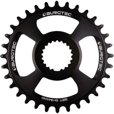 Burgtec Плоча Race BURGTEC Shimano Direct Mount Thick Thin 28T (черен)