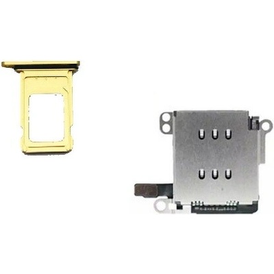 iPhone XR dual čítačka SIM+ tray žlutý