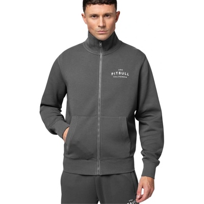 Pitbull West Coast mikina na zips bez kapucne Sampson greygreen