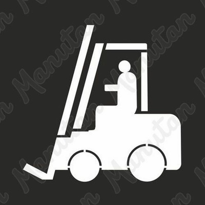 Šablona motorový vozík, plast 940 x 940 x 0,5 mm