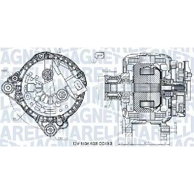 MAGNETI MARELLI Alternátor MAG 063731576710