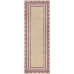 Flair Rugs Ръчно изработена вълнена пътека в лилав и естествен цвят 80x230 cm Lois Scallop - Flair Rugs (503119376377)