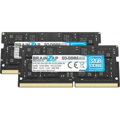Brainzap DDR4 64GB 2133MHz CL15 (2x32GB) PC4-2133P