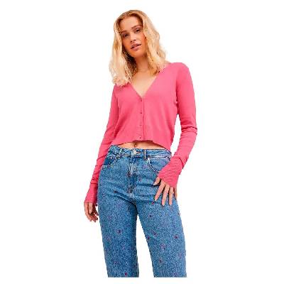 Жилетка Jack & jones Isabel Soft Crop cardigan - Pink (Carmine Rose)