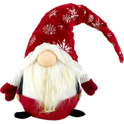 MAKRO Dekorácia vianočná škriatok vianočný červený 60cm