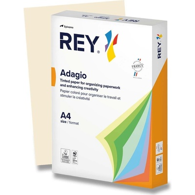 Rey Adagio barevný papír A4 80 g 500 listů slonová kost