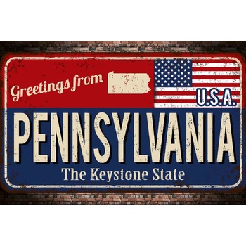 DIMEX ART s. r. o Флизелинов фототапет табела - пенсилвания 375 x 250 см