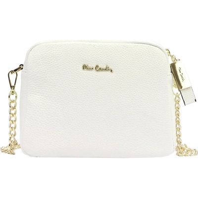 Pierre Cardin malá kožená crossbody kabelka no. 48 bílá