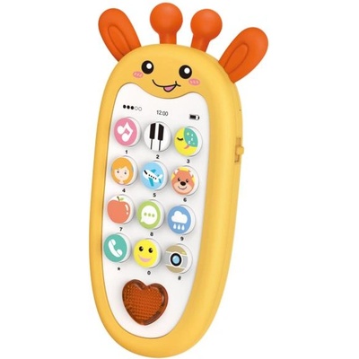 MaaMaa Телефон детски с ефекти жираф 13, 5 см