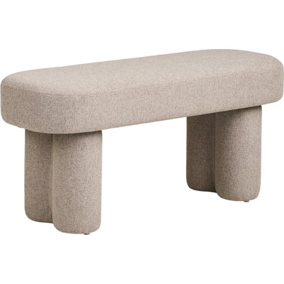 Nordic Living Béžová lavice Beston 95 cm