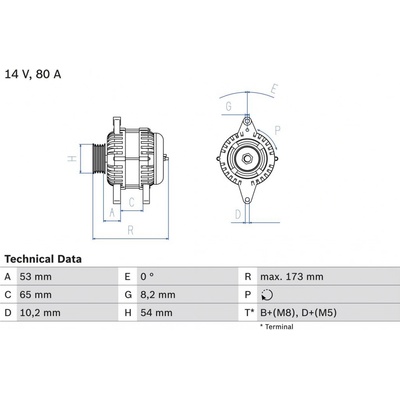Generátor BOSCH 0 986 041 381 (0986041381)