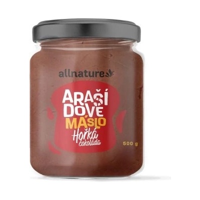 Allnature Arašídové máslo s hořkou čokoládou 500 g