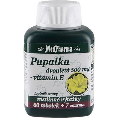MedPharma Pupalka dvojročná 500 mg + vitamín E 67 tabliet