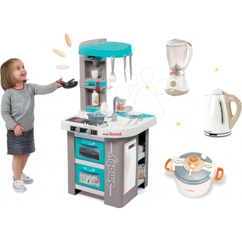 Smoby set elektronická Tefal Studio Bubble tyrkysová a kuchynské spotrebiče Tefal 311023-12