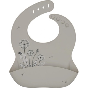KikkaBoo Силиконов лигавник KikkaBoo Platinum Silicone - Flora, Sand (31302050039) - baby