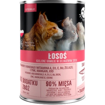 Pet Republic PetRepublic парчета в сос със сьомга (стерилни) 400 г за котки