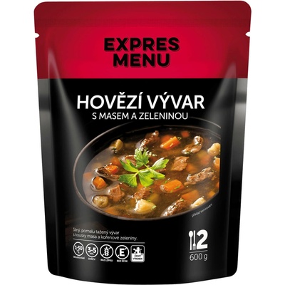 EXPRES MENU Hovädzí vývar s mäsom a zeleninou 600 g