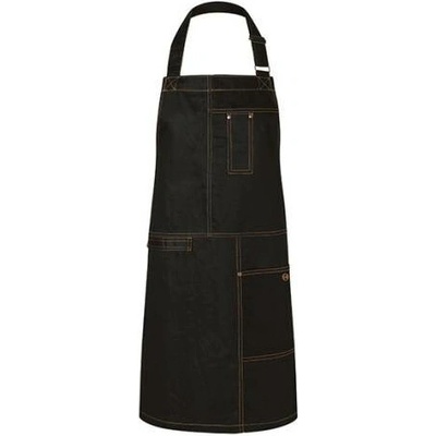 Karlowsky Gastro zástěra s laclem KY113 Black 68x80cm