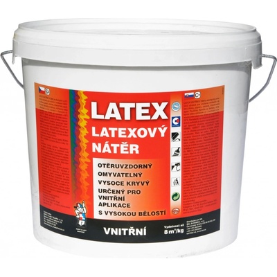 Barvy A Laky Hostivař Teluria V2064 latex vnitřní, bílý, 5 kg