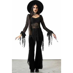 KILLSTAR дамска тениска с дълги ръкави KILLSTAR - Faythe Lace - Черен - KSRA005759