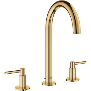 GROHE Atrio M 3-елементен смесител за умивалник с двойна ръкохватка, златист цвят Cool Sunrise (20009GL3)