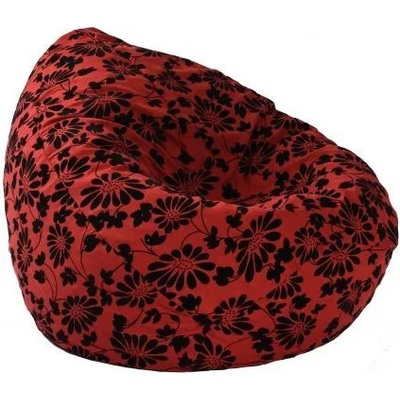 Pufrelax Калъф за пуф круша, 320л. , Nirvana Grande - Poppy, (Не съдържа пълнеж), Гама Premium