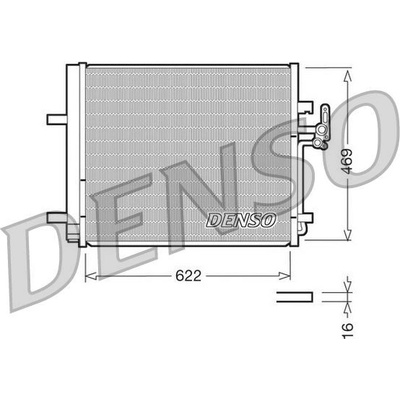 Kondenzátor, klimatizace DENSO DCN10016