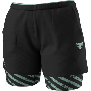 Dynafit kraťasy TRAIL 2IN1 SHORT W 2025 black out JADELITE/Jadelite