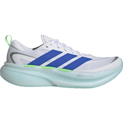 Adidas Мъжки маратонки Adidas Supernova Glide Mens Running Shoes - White/Blue/Lime