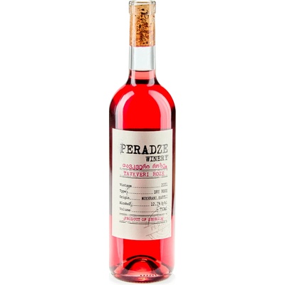 Peradze Winery Růžové Tavkveri Rosé 2021 suché 12,7% 0,75 l (holá láhev)