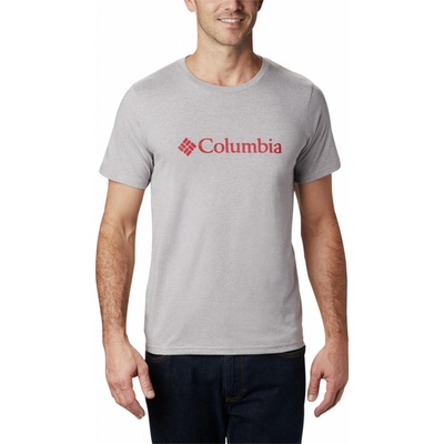 Columbia CSC Basic Logo Tee sivé červené