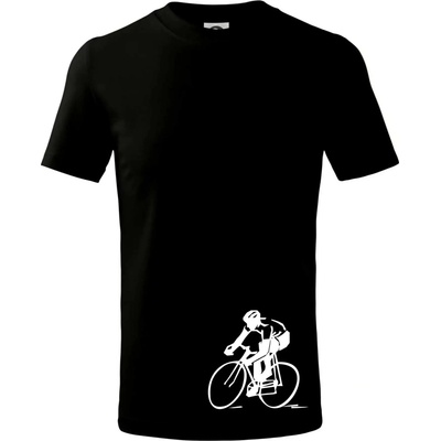 Silniční cyklista tričko dětské Černá