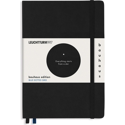 Leuchtturm1917 Tečkovaný zápisník Bauhaus Edition Medium A5 Black