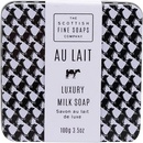 Scottish Fine Soaps tuhé mydlo v plechové krabičce Au Lait 100 g