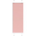 vidaXL Плисирана щора, розова, 50x150 см, ширина на плата 49, 4 см, полиестер (4015439)