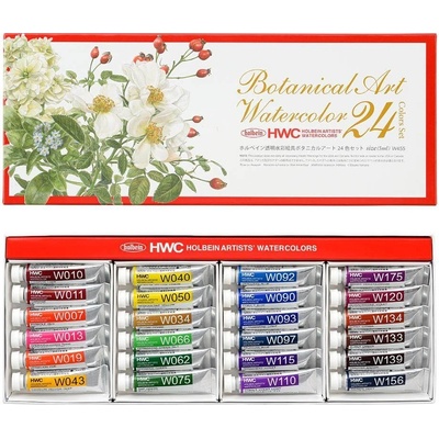 Botanical Holbein Sada akvarelových barev 24 x 5 ml – Zbozi.Blesk.cz