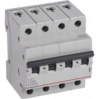 Legrand Автоматичен прекъсвач RX3 4P 63A крива С 6kA MC - 419923 (419923)