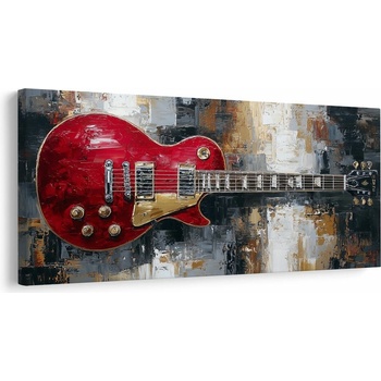 Obraz červená elektrická gitara